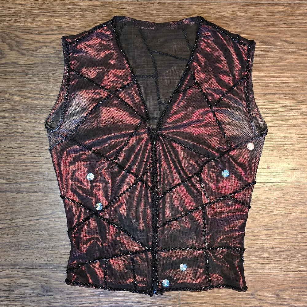 Eman Zaki Professional 7-Piece Bellydance Costume Beledi Saidi Flare Pants OOAK - Picture 13 of 16